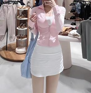 Ropa <span class=keywords><strong>de</strong></span> Yoga <span class=keywords><strong>de</strong></span> Marca Famosa con Etiqueta Dorada para Mujer, Chaqueta Deportiva con Cierre, Cuello Alto, Corte Ajustado y Absorción <span class=keywords><strong>de</strong></span> Sudor - Product Image 6