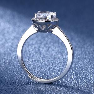 Anillos de joyería <span class=keywords><strong>Moissanite</strong></span> Compromiso <span class=keywords><strong>Moissanite</strong></span> Precios Descuento Forma redonda <span class=keywords><strong>Moissanite</strong></span> Anillo personalizado - Product Image 3