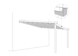 Venta al por mayor de toldos recubiertos de PVDF de techo motorizado personalizados toldo de <span class=keywords><strong>lona</strong></span> retráctil pérgola para jardín - Product Image 6