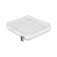 Étui rigide en PVC transparent résistant à l'eau avec fermeture éclair pour petits objets, organiseur de cosmétiques, sac de rangement, jouets, blocs de construction Lego, puzzles