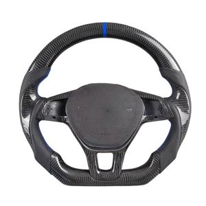 Volante de Fibra de Carbono para vw Bora Jetti Golf 7 R Line Mk7 gti Audi A3 8V S3 8s 2012 2013 2014 2015 2016 2017 <span class=keywords><strong>2018</strong></span> 2019 - Product Image 4
