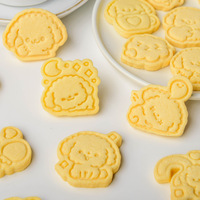 Moule à biscuits 3D en plastique pour fondant, emporte-pièce personnalisé pour chiens, tampon à embosser pour la pâtisserie