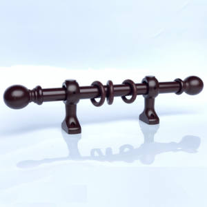 <span class=keywords><strong>Kit</strong></span> Com Varao Para Cortinas Tringle à Rideau en <span class=keywords><strong>Bois</strong></span> Marron 28MM Tringle a Rideau <span class=keywords><strong>Kit</strong></span> Complet <span class=keywords><strong>Bois</strong></span> Embouts - Product Image 2