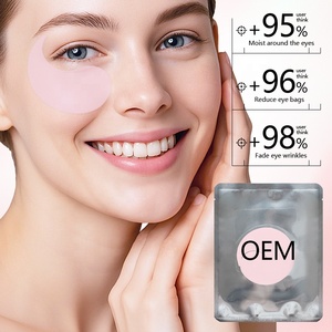 Masque Hydrogel pour les Yeux aux Algues, Centella, Vitamine C et Acide Hyaluronique – Éclaircissant, Anti-Cernes et Anti-Poches – Patchs Oculaires Véganes et Sans Cruauté Animale - Product Image 1