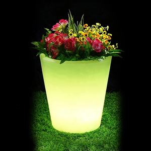 Maceta Moderna de Plástico con Luz LED Decorativa, Luz LED para Jardín, Maceta de Plástico Iluminada, <span class=keywords><strong>Mini</strong></span> Macetas de Plástico - Product Image 2