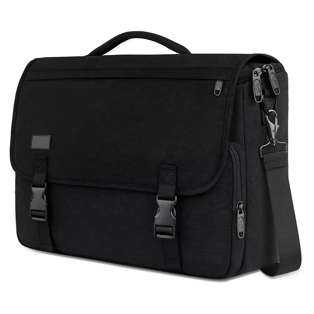 Custom Trendy Casual Business Sling Bags Canvas Shoulder Crossbody Bag Designer Men 15.6inch Laptop Messenger Bag