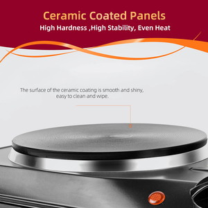 Nuevo comercial 1500W + 1000W placa caliente 2 placas encimera hogar cocina pequeño electrodoméstico <span class=keywords><strong>Mesa</strong></span> estufa eléctrica para cocinar - Product Image 2