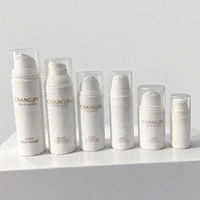 Envase Cosmético de Lujo Vacío para Viaje, Blanco, de 5ml, 10ml, 15ml, para Loción, Muestra Personalizada, Suero, Sin Aire, para Cuidado de la Piel
