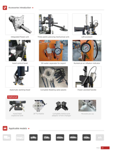 Machine d'équilibrage de roues professionnelle 220V, équipement d'atelier économique pour le changement et la réparation de pneus de voiture JA-C12 Tire Changer & JA- - Product Image 6