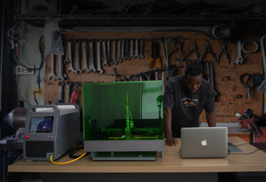 Máquina de Corte <span class=keywords><strong>Láser</strong></span> de Fibra Pequeña Qingji 2025 para Uso Doméstico, CNC de 4 Ejes, Refrigerada por Aire, 700W de Alta Potencia - Product Image 4