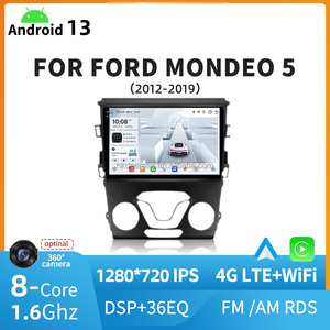 Autoradio Android 13 1280*720 IPS Car-play 8 Core 4G LTE Navigator pour FORD MONDEO 5 2012-2019 - Product Image 5
