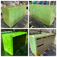 Hochwertiger natürlicher grüner Jade-Onyx-Marmor-Couch tisch Beistell tisch Hintergrund beleuchtetes grünes Onyx-Insel-Arbeits platten design