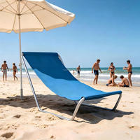 Chaise pliante de camping légère en métal, chaise longue de plage avec sac de transport pour jardin extérieur