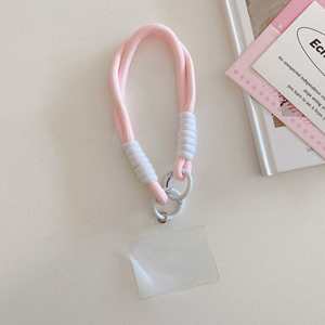 สายคล้องกันหล่นแบบปรับได้ 30 ซม. สีสันสดใส ทำจากเชือกถักมือ พร้อมพวงกุญแจสำหรับโทรศัพท์มือถือ/สายรัดข้อมือ ขายส่ง รับผลิตตามแบบ OEM - Product Image 3