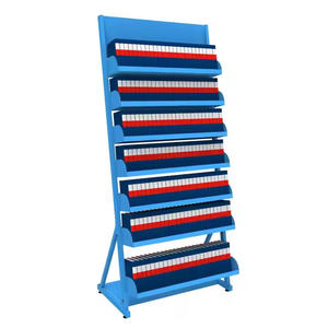 Estante de almacenamiento de libros móvil Estante de exhibición de metal para revistas al aire libre - Product Image 5