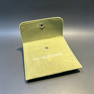 Factory Wholesale In Stock Custom Small Brand Jewelry Pouch Luxury Packaging Bag For Women Necklace Bracelet Available - Product Image 4