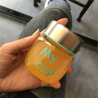 2022 atacado mycup garrafa de água criativa pode ser personalizado logotipo copo de água de vidro