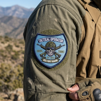 Parche Bordado Personalizado Ecológico de Poliéster, Escudo de Operador con Gancho y Bucle, Insignia de Equipo de Seguridad, Emblema, Equipo de Supervivencia al Aire Libre
