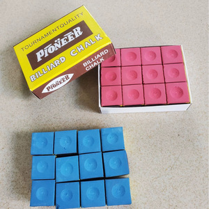 Tenny Billiard Cue Chalk Chocolate Powder Blue 12 Tablets Per Carton <b>Strong</b> Adhesion For Snooker And Billiards - Product Image 2