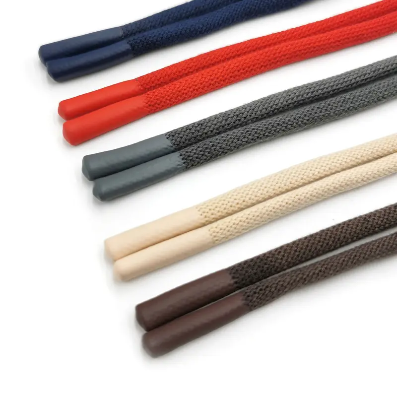 Cordoncino personalizzato con coulisse tondo colorato con cappuccio disegnare la corda con punte in gomma disegnare i cavi