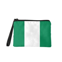 Dompet Koin Berresleting dengan Cetakan Bendera Negara Unik, Dompet Kompak Portabel Sempurna untuk Perjalanan Belanja dan Perjalanan Sehari-hari.