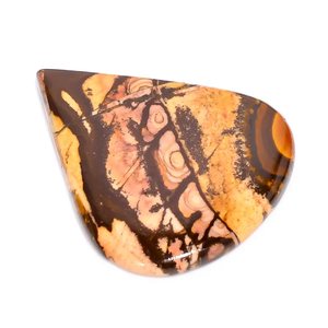 Cabujón de corte de corazón de jaspe con imagen natural australiana 78 Ct. Pulido 49X40X5mm para fabricación de joyas sueltas - Product Image 3