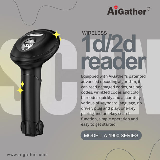 OEM Industrial High-Definition Wireless BT Desktop Wall Mount 2D DPM Code Reader Handheld Barcode Scanner With Multi-Function