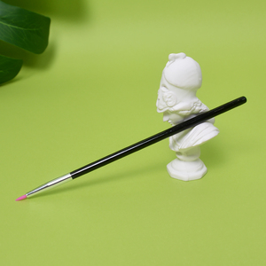 Mini pinceau en silicone blanc DM pour eyeliner et blush, marque OEM, échantillons gratuits - Product Image 6