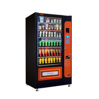 Distributeur automatique de collations de grande capacité le plus vendu, de haute qualité, peut vendre des collations et des boissons, marché des distributeurs automatiques