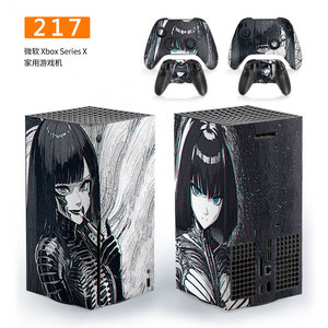 Autocollant en vinyle pour Xbox Series X, housse pour console de jeu et manette avec design sur le thème de l'horreur Fu Jiang - Product Image 1