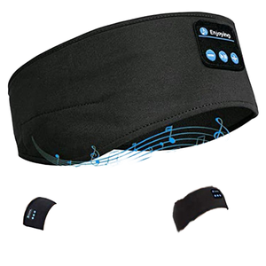 Casque sans fil et <span class=keywords><strong>bandeau</strong></span> <span class=keywords><strong>de</strong></span> sommeil avec masque pour les <span class=keywords><strong>yeux</strong></span> pour un sommeil confortable, les voyages et la relaxation nocturne - Product Image 1