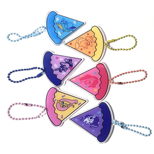 Custom Cute New Acrylic UV Printing <b>Anime</b> Key Chain Cartoon Schoolbag Pendant Girl Heart Birthday Gift Fashion Trend - Product Image 1