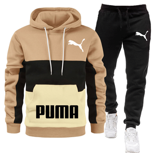 2025 Herbst/Winter Herren Casual Sports 2-teiliges Set Bedruckter Hoodie mit warmen Hosen Modische Top-Marken jacke Anpassbares Logo - Product Image 3