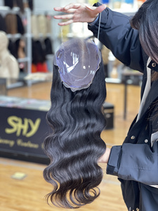 Nuevo Diseño 2026 Mini Peluca de Cabello Humano Europeo con Cierre de Encaje 8*8 para Mujer, Topper de la Mejor Calidad con Ondas Naturales y Cabello Virgen con Clip - Product Image 2