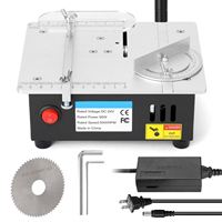 Mini Scie Électrique Multifonctionnelle de Bureau 220V pour Bricolage Domestique, Machine à Tailler le Bois, Scie à Table, Outil de Tour de Table, Moteur Intégré