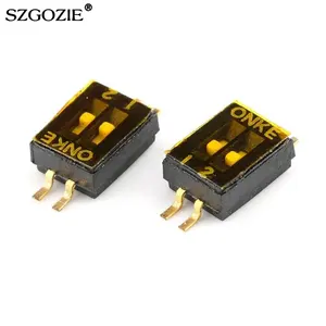 1.27mm Dip Switch SMD Double Rows Klavier Dip-schalter 2pin Smt DIP Switches
