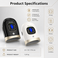Masseur de main intelligent électrique vibrant sans fil chauffant à compression d'air portable pour l'arthrite des doigts avec chaleur Corée
