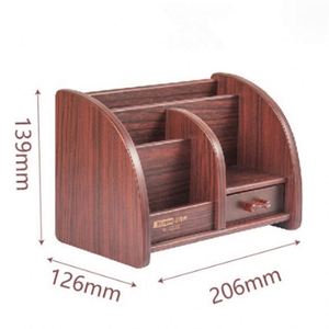 Glosen Wood Desktop Storage Organizer Pen Holder <b>Drawer</b> Shelf Multifunction <b>Desk</b> Office Storage Customized Design Home Hotel - Product Image 5