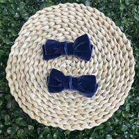 Barrettes à cheveux en velours Sacarla, 2 pièces, 7,5 cm, petits nœuds mignons faits à la main, pinces crocodiles pour filles, femmes et enfants, idéales pour les fêtes