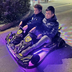 Nouveaux Manèges de Parc d'Attractions de Style Sportif 2 Places Voiture de Course <span class=keywords><strong>Karting</strong></span> Électrique Batterie Go Kart pour Enfants et Adultes à Vendre - Product Image 2