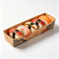 Boîte d'emballage pour sushis personnalisée en gros, conteneur alimentaire directement de l'usine pour les chaînes de restaurants japonais