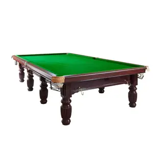 Rus tarzı uluslararası standart boyut Snooker masası 12ft üstün kalite bilardo masa kayrak Snooker masası