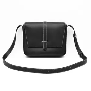 New Design High Quality Leather Casual Messenger Shoulder Bag Multi Uses Unisex Crossbody Bag