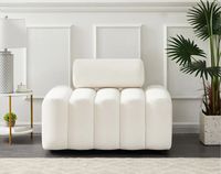 Ensemble de canapés modernes et élégants, fauteuil individuel en tissu velours rembourré pour la maison, l'hôtel, la villa