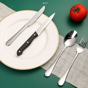 Coltello da bistecca in acciaio inox coltello da taglio affilato coltello da bistecca seghettato per cucina ristorante stoviglie campeggio - Product Image 3