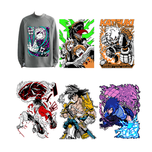 Nhà Máy Tùy Chỉnh Nhiệt Dtf Thiết Kế T-Shirts Logo Sắt Chuyển In Sẵn Sàng Báo Chí Tấm Plastisol Nhãn T-Shirts In Chuyển - Product Image 1