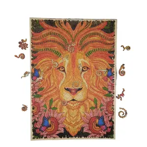 Adult Jigsaw Puzzle 5000 Piece Jigsaw Puzzle Family Decoration Family Entertainment Children Jigsaw Puzzle Game Gift Selection Shell Lion Painting 