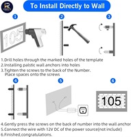 Letreros LED Personalizados para Números de Puerta con Control Remoto para Edificios, Oficinas y Empresas - Iluminación Publicitaria