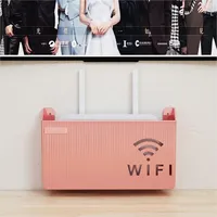 Étagère murale pour routeur Wifi sans fil Boîte de rangement en plastique ABS Boîte d'organisation pour support d'alimentation par câble