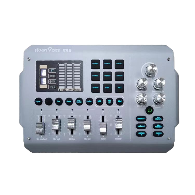 Podcast Desktop Setup Digital Audio Interface Live Sound Card 48V XLR Microphone Noise Cancelling Wireless Support Two-Person